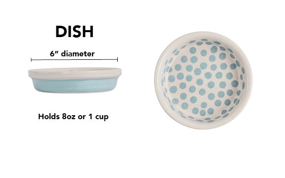 Happy Spots Collection - Dish / Sky Blue