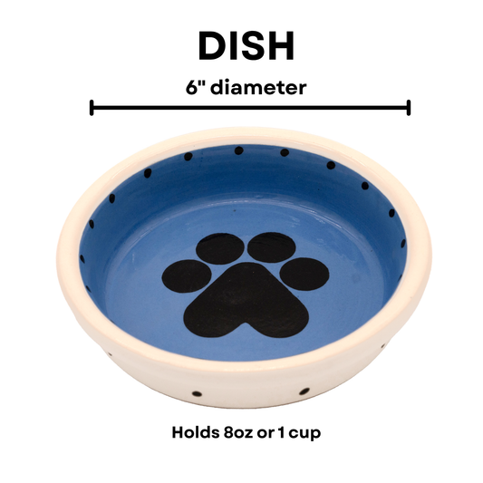 Big Paw Collection - Dish / Blue