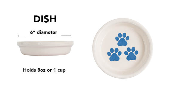 Pawsome Collection Alternate - Dish / Blue