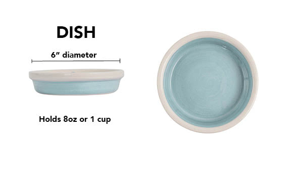 Pawfect Bowl Collection - Handmade Ceramic Pet Bowl with Solid Color