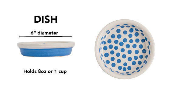 Happy Spots Collection - Dish / Blue