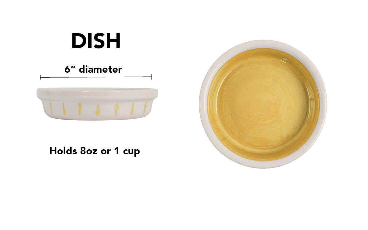Retro Drip Collection - Handmade Ceramic Pet Bowl with Retro Design