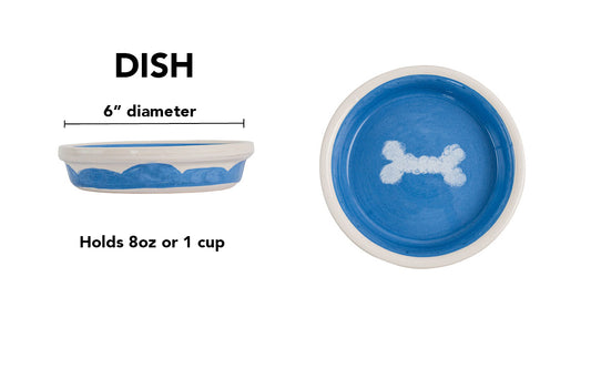 Sky Biscuit Collection - Dish / Blue