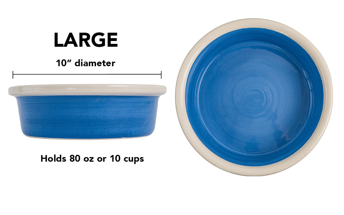 Pawfect Bowl Collection - Handmade Ceramic Pet Bowl with Solid Color